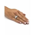 thumbnail image 3 of 3.84 TCW Round Cubic Zirconia Platinum-plated Sterling Silver Engagement Anniversary Ring, 3 of 6