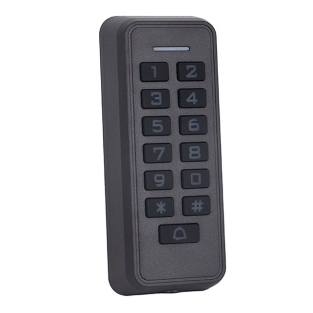 Graflsoa Système de Contrôle d'Accès WiFi Intelligent avec Application Mobile, Clavier et Lecteur de Carte - Modèle K33MF-WIFI Étanche, Capacité Utilisateur 100K, Temps de Porte Réglable, WG26 I/O, Clavier Lumineux
