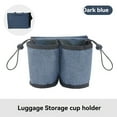 thumbnail image 4 of Tignapoo Travel Cup Holder for Luggage - Portable Beverage Sleeve with Multi-Function Storage, Detachable Design for Drinks, Available in Blue, Gray, Black, Red, 4 of 6