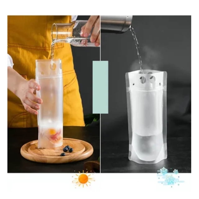 Beverage Packaging Bag,50PCS Beverage Packaging Bags Stand Up Beverage Bag Liquid Packaging Bag Rapid Response