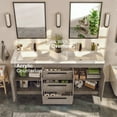thumbnail image 7 of Eviva Lugano 60" Cement Gray Modern Bathroom Vanity with White Integrated Acrylic Sink, 7 of 7