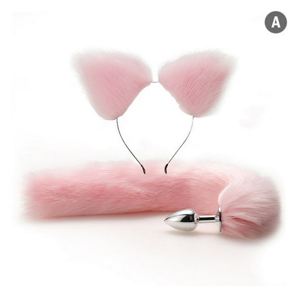Sexy Fox Metal Plug Anal Cola con Par Set Rosa A Sincero Electrnica |  Walmart en lnea