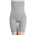 thumbnail image 2 of Homgro Women's Thigh Slimmer Shapewear Plus Size Shorts High Waisted Body Shaper Hip Lifter Tummy Control Grey 4X-Large, 2 of 5