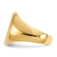 thumbnail image 3 of Auriga Fine Jewelry 14K Yellow Gold 16.0x11.5 mm Closed Back Signet Ring for Men Size 10, 3 of 6