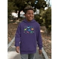 thumbnail image 2 of Storybook Dinos Pattern Hoodie Juniors -Image by Shutterstock,  Large, 2 of 4