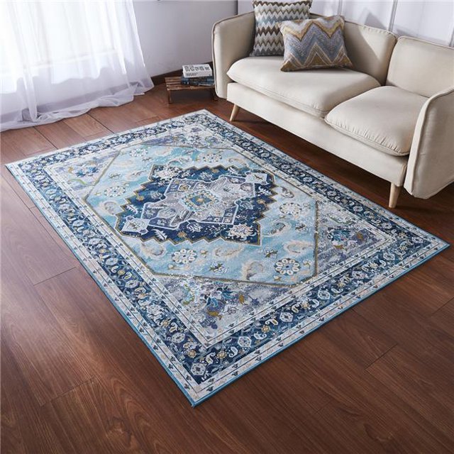 Amazing Rugs ZP1029-811 8 x 11 Pi Zara Vintage Tapis de Zone Imprimée à la Chaleur avec Design Sulpicia