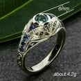 thumbnail image 3 of K-KED Party Women Ring Fashion Zircon 925 Silver Filled Delicate Jewelry Ring Sz 6-10-Gold-5, 3 of 8