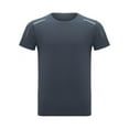 thumbnail image 3 of Baqcunre Polo Shirts For Men Summer Breathable Quickdrying Sports Casual Print Large Men'S Tshirt Ice Silk Short Sleeve T Mens Sweatshirt Tops For Men Grey XL, 3 of 4