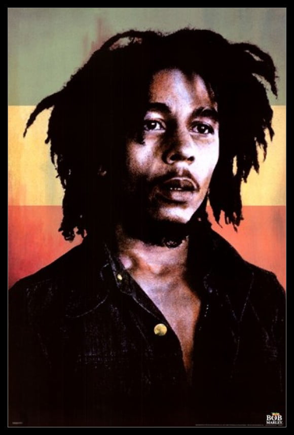 Bob Marley Poster Rastaman Smoking Print 24x36 