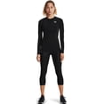 thumbnail image 2 of Under Armour Women's HeatGear Compression 3/4 Leggings (Black/White, S), 2 of 3