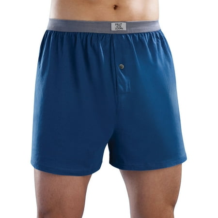 loom fruit boxers knit shorts pack walmart assorted pockets 6x button