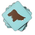 thumbnail image 2 of Carolines Treasures BB8026FC Poitou Poiteuin Donkey Blue Check Foam Coaster, Set of 4, 2 of 3
