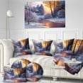 thumbnail image 2 of Designart Winter Forest in River Canvas Wall Art, 2 of 4