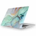 thumbnail image 5 of Fancity Case Compatible with MacBook Air 13 Inch 2021 2020 2019 2018 Release, A2337 M1 / A2179 / A1932 Air 13.3" with Touch ID Hard Plastic Shell Protective Case with Keyboard Cover, Green Marble, 5 of 8