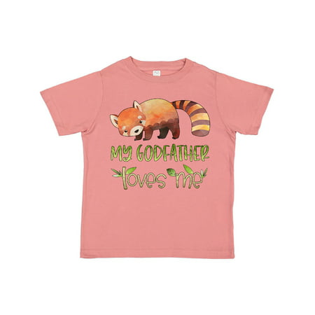 

Inktastic My Godfather Loves Me Cute Red Panda Gift Toddler Boy or Toddler Girl T-Shirt