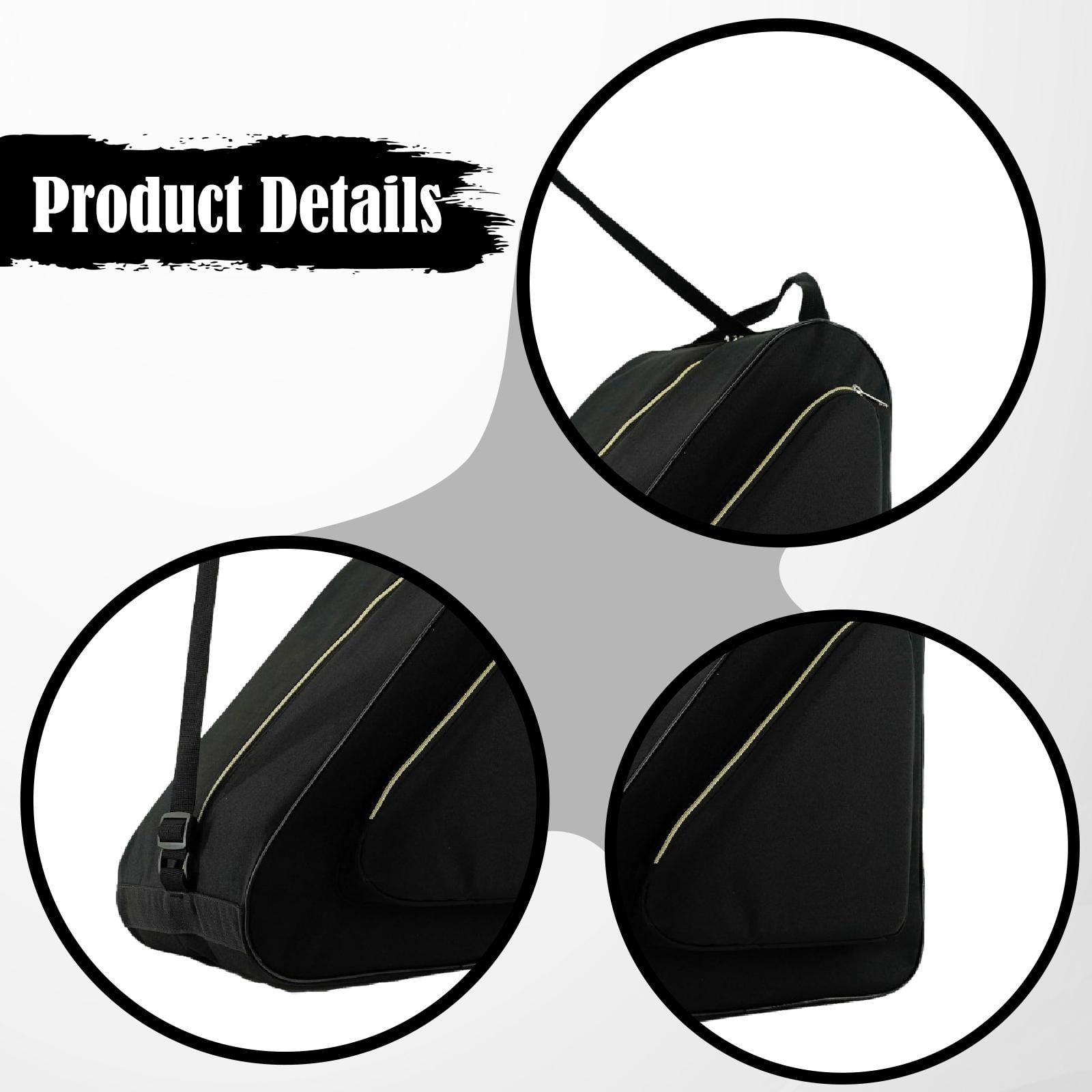 Roller Skate Bag Skates Storage Bag Ice Skating Shoes Carrier Large Capacity 40x40x26cm Suitable for Children Adults