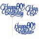 thumbnail image 3 of Cake topper Ephlyn 90.º cumpleaños azul con brillo 20 cm, 3 of 7