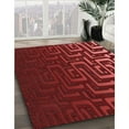 thumbnail image 3 of Ahgly Company Machine Washable Indoor Rectangle Transitional Crimson Red Area Rugs, 7' x 9', 3 of 7