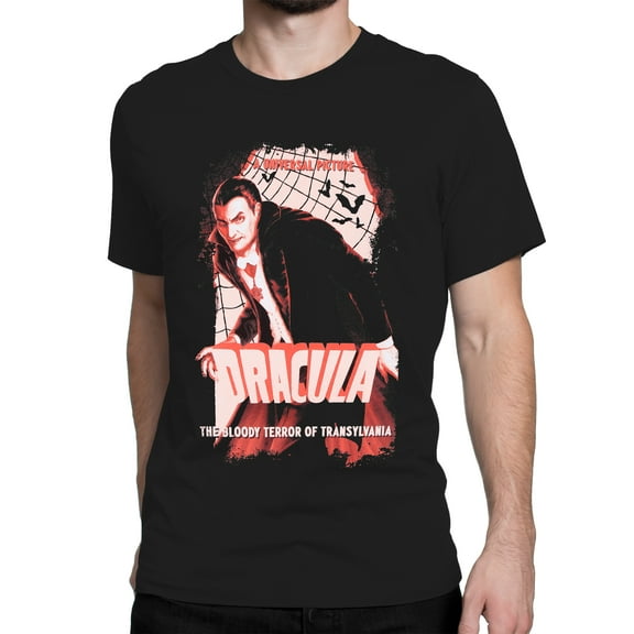 Universal Monsters Mens Dracula T-Shirt Black Sizes S-XXL