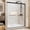 Matte Black, variant on Aurisal Semi-Frameless Sliding Shower Door, 56–60 x 72 in, Matte Black