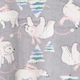 thumbnail image 4 of MUK LUKS Women's 2 Piece Pajama Set, Long Sleeve Shirt and Joggers - Silky Velour Mountain Vibes, Bear Crawl, S, 4 of 4