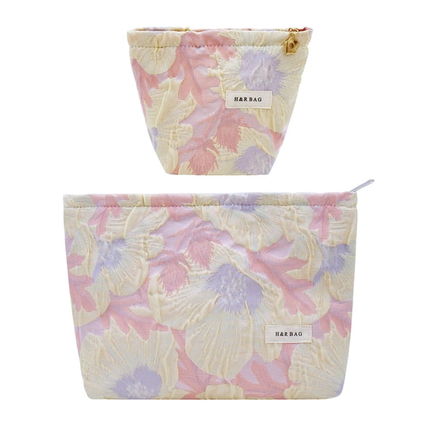 Set de bolsas de maquillaje getgto, 2 unidades, organizador de artículos de tocador de viaje para mujer