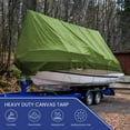 thumbnail image 6 of Tarps Now Waterproof Canvas Tarp - 5’ x 7’ Heavy Duty Tarp (Olive Green), 6 of 7