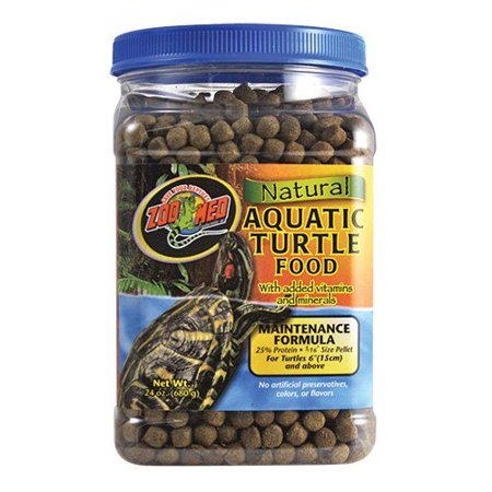 Zoo Med Natural Aquatic Turtle Food - Maintenance Formula (Pellets) 24 oz