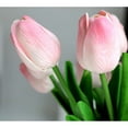 thumbnail image 3 of QZS Artificial Tulips Flowers,Pink Mini Real Touch Tulips Bouquets for Wedding Decorations,Plastic Flowers with Branch for Office,Wedding,School Decoracions, 3 of 6