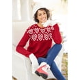 thumbnail image 5 of Woman Within Plus Size Holiday Motif Sweater, 5 of 6