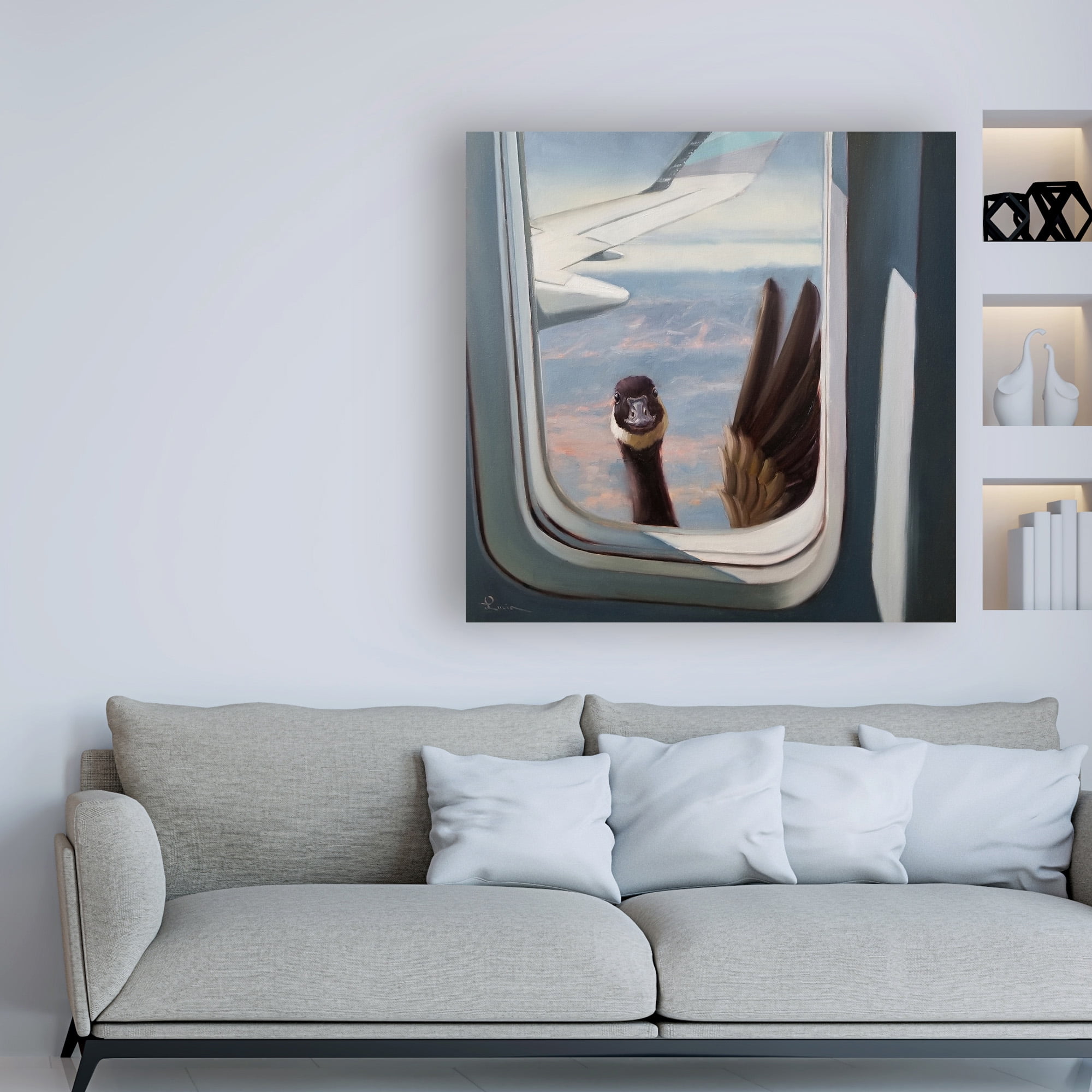 Trademark Fine Art 'Friendly Skies' Canvas Art by Lucia Hefferna