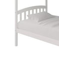 thumbnail image 6 of Castle Place Mid-Century Twin over Twin Wooden Convertible Bunk Bed, White, 6 of 16
