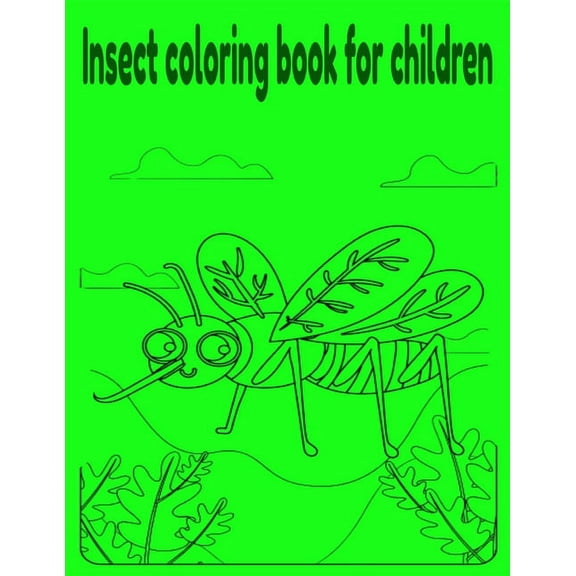 Insect coloring book for children (Paperback)