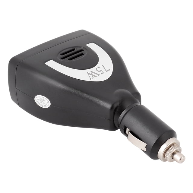 Convertidor Inversor de corriente 75W DC12V a AC 220V Bling Bling Adaptador de cargador USB