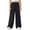 Black, variant on Rrxhxhs Pants for Girls Solid Color Elastic Waist Loose Stretchy Casual Wide Leg Trousers,Black,5-6 Years