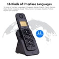 thumbnail image 2 of Bisofice Téléphone Sans Fil Extensible Téléphone avec Écran LCD Appelant 50 Mémoires d'Annuaire Mains Libres Appels Conférence Appel Prise en Charge de 16 Langues 5 Combinés Connexion pour Bureau Affaires Ho, 2 of 7