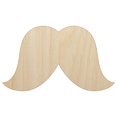 thumbnail image 1 of Walrus Mustache Moustache Silhouette Wood Shape Unfinished Piece Cutout Craft DIY Projects - 6.25 Inch Size - 1/4 Inch Thick, 1 of 7