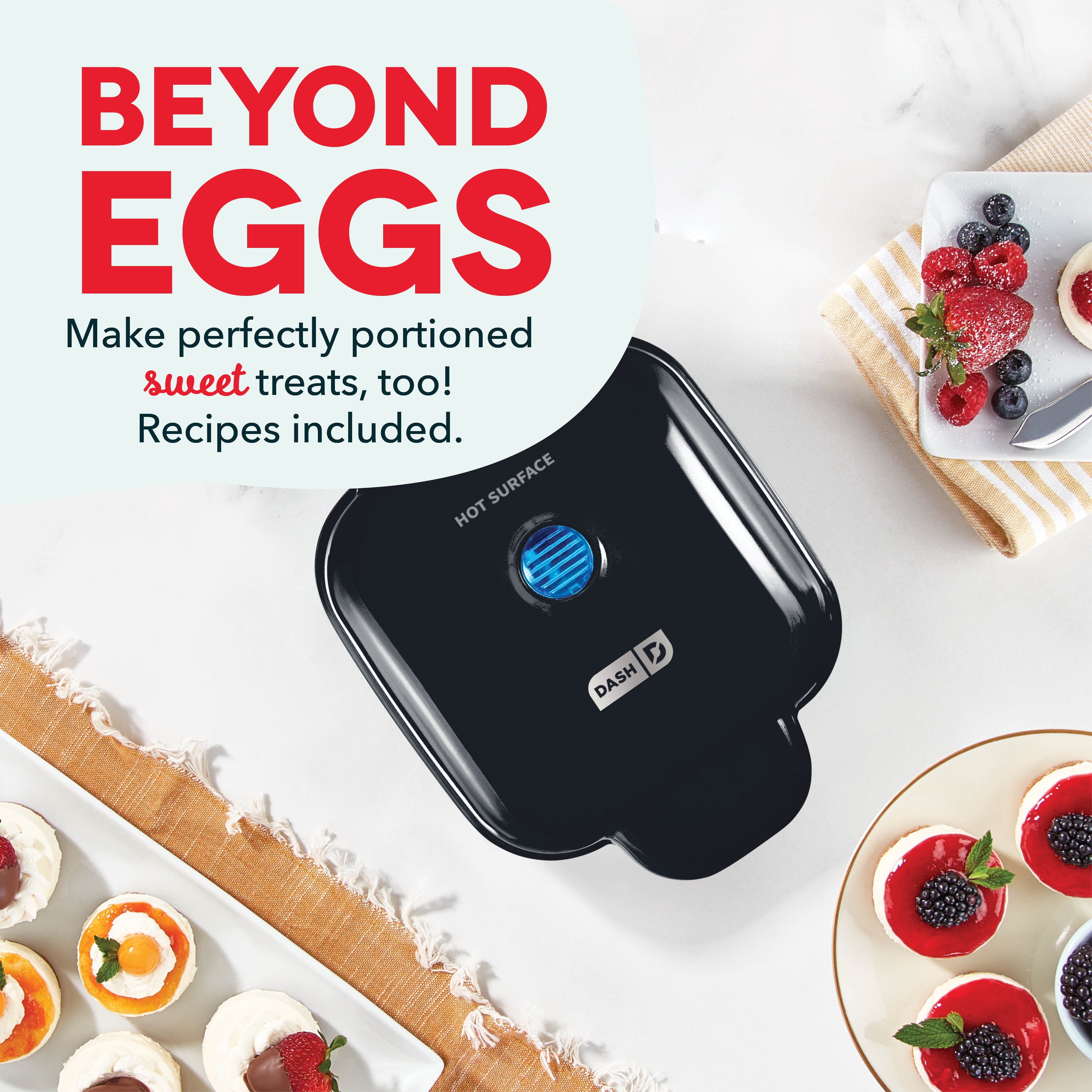 Dash Egg Bite Maker, Makes 4 Egg Bites, Black