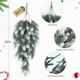 thumbnail image 3 of 2PC 76CM Simulated Soft-Glue Norfolk Pine Needle Wall Hanging Christmas Tree Upside Down Vine Green Plant Holiday Decoration for Indoor Outdoor, 3 of 8