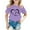 Purple, variant on LRen Toddler Girl Tops 2t Girls Graphic Hearts Crewneck Casual Short Sleeve Tees Little Girl Loose Casual Blouse Tops Summer Basic Cute Tops