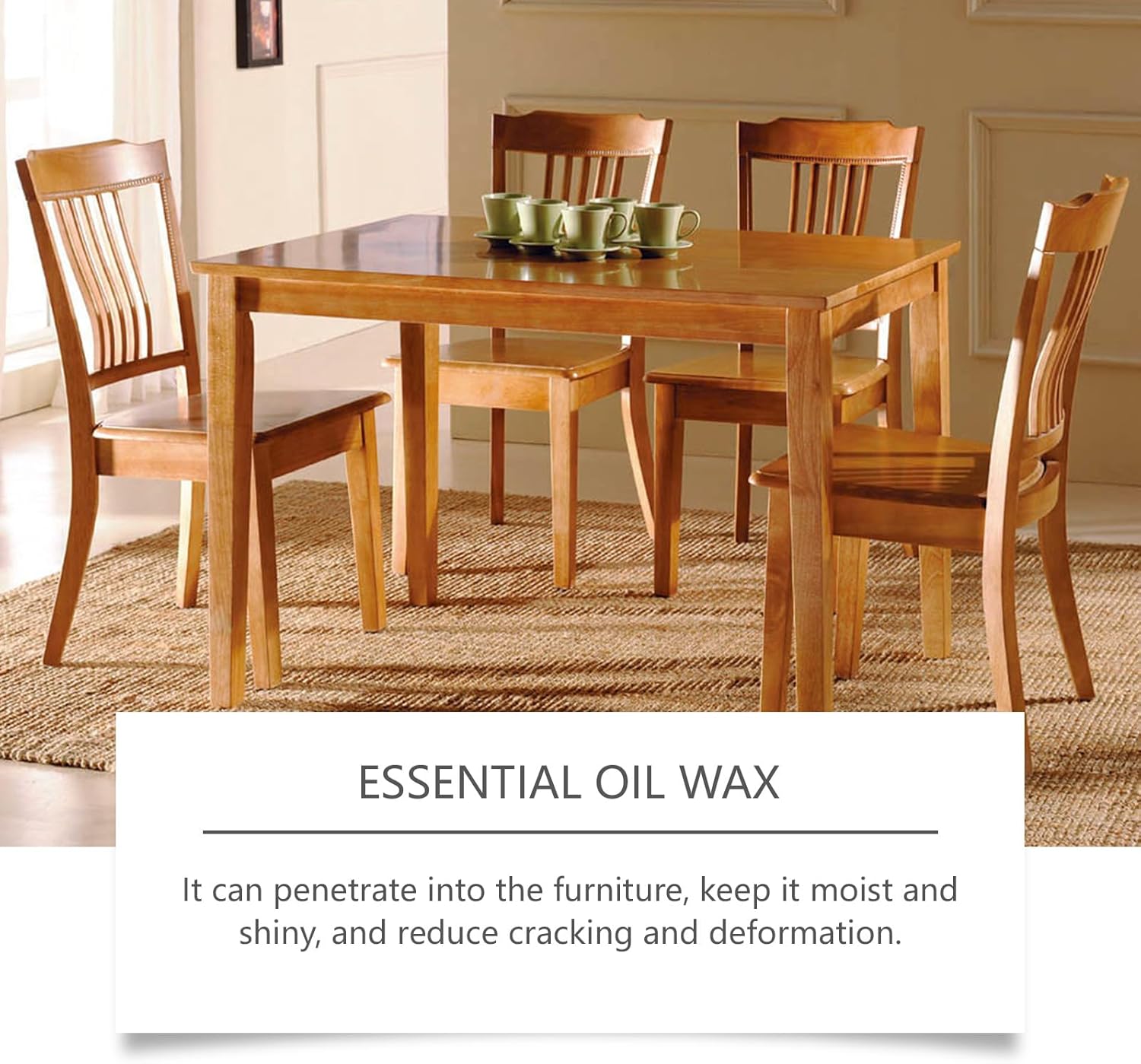 Beeswax Spray Furniture Polish,Natural Beeswax Care Spray & Restorer,Bees Wax Polish For Living Room,Kitchen and Wooden Furniture Floors (2PCS)