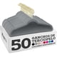 thumbnail image 1 of 50 Ganchos para Ropa de Terciopelo, Gancho Dorado Giratorio de 360 Grados, Adecuado para Todo Tipo de Ropa, Antideslizante (Negro), 1 of 20