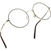LifeArt Blue Light Blocking Glasses, Anti Eyestrain, Computer Reading Glasses, Gaming Glasses, TV Glasses for Women Men, Stylish Unisex Alloy Round Frame (Golden Black Steel, +2.00 Magnification)