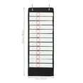 thumbnail image 2 of HONMEET Classroom Pocket Chart with Dry Erase Cards, Black Oxford Fabric Schedule Organizer for Teachers and Students’ Learning, 2 of 7