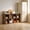 8 Cube - Vintage Brown, variant on LUCKLIFE 8-Cube Storage Organizer, Stackable Modular Bookcase Shelf with Vertical or Horizontal Use, Fits 11×11" Bins, Optional Back Panels, for Living Room, Office Rustic
