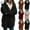 Black, variant on Lovzfmll Winter Coats for Women, Solid Color Plush Cardigan, Open Front Jacket with Pockets, Winter Clothing