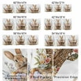 thumbnail image 2 of Valance Curtains for Kitchen Windows Spring Easter Cute Bunny Rod Pocket Valance Watercolor Egg in Basket Short Window Curtain Topper for Bedroom Living Room Bathroom 54x18in,1&nbsp;Panel, 2 of 9