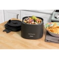 thumbnail image 5 of Nostalgia 20 oz Portable Heated Lunch Box with Stainless Steel Lunch Container, Black, 5 of 9