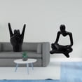 thumbnail image 2 of Escultura De Gesto De Roca, Estatua De Pensador Abstracto Creativo, Señal De Mano, Artesanía, Figura De Dedo Para Decoración De Apartamento, Dormitorio Y Sala De Estar, 2 of 8