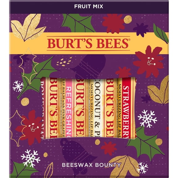 Burt's Bees Beeswax Bounty Fruit Mix Gift Set - 4ct/0.6oz